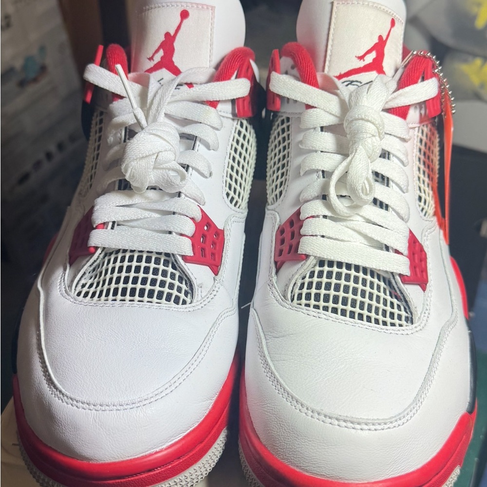 Jordan Athletic Shoes - White and Red